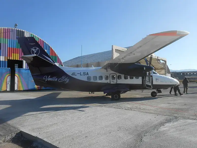 Vanilla Sky L-410 at Natakhtari airfield (2022)